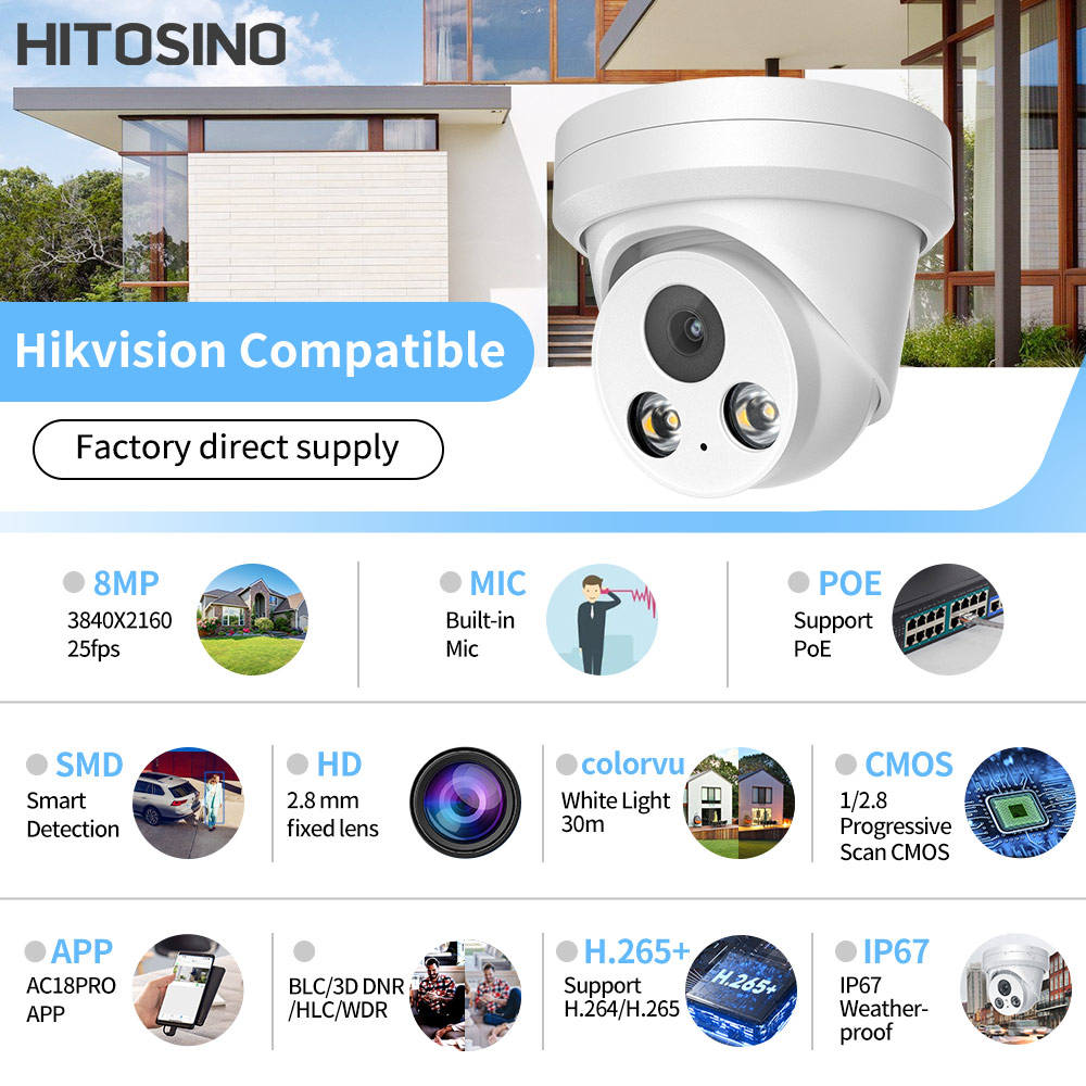 Cámara IP Hikvision Compatible - Home Security Hikvision reseña y precio