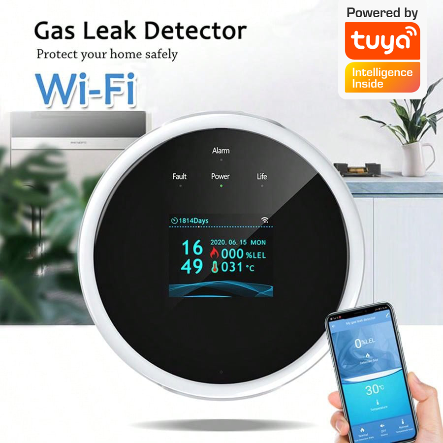 Sensor de alarma de gas WiFi 2 - Home Security With Ai reseña y precio