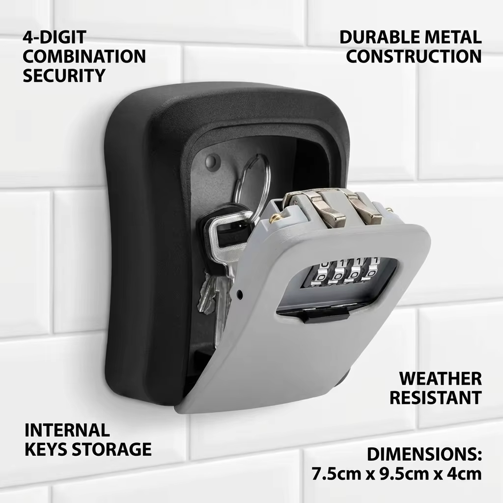Caja de Seguridad con Cerradur - Home Security Key Box reseña y precio