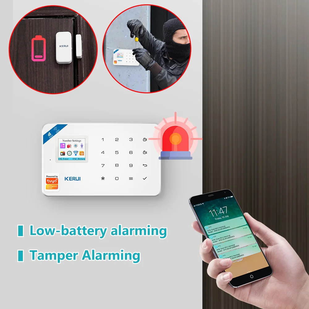KERUI W181 sistema de alarma d - Home Security Google Camera reseña y precio