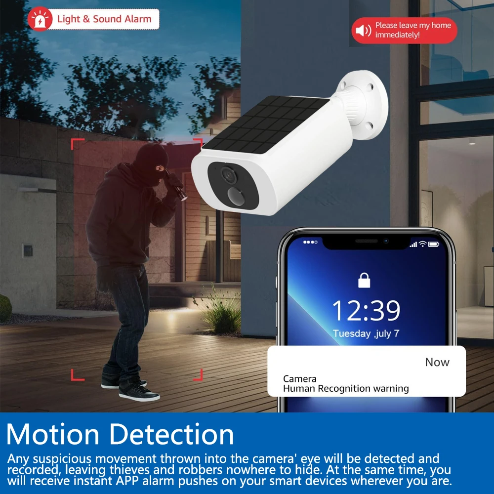 Cámara de seguridad Solar Tuya - Home Security Systems Wireless reseña y precio
