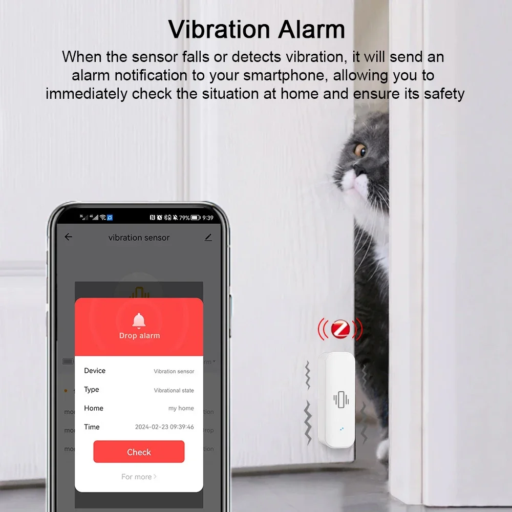 Sensor de vibración inteligent - Home Security App reseña y precio