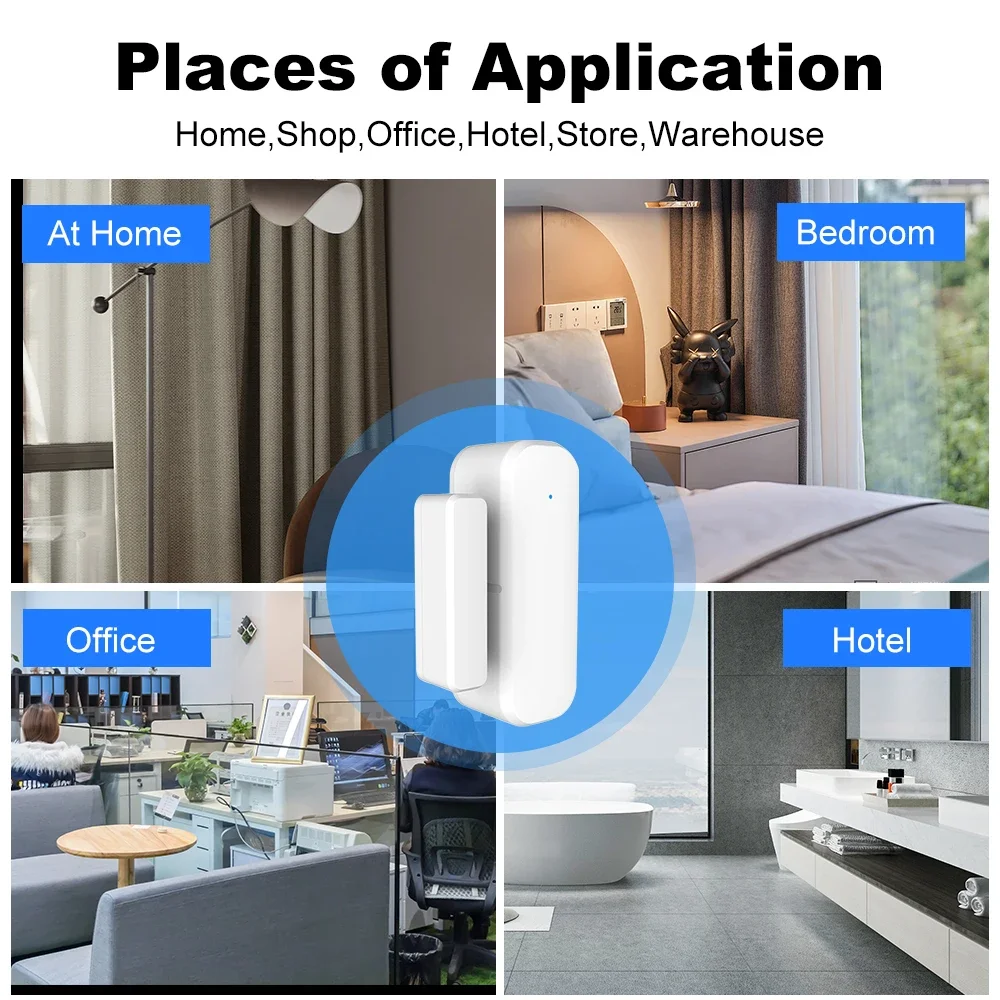 Sensor de puerta y ventana Zig - Home Security Systems Wireless reseña y precio