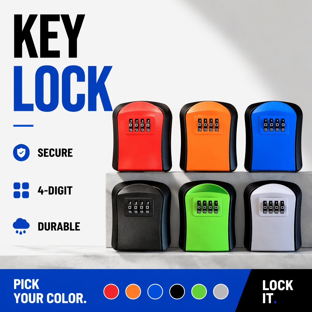 Caja de almacenamiento de llav - Home Security Key Box reseña y precio