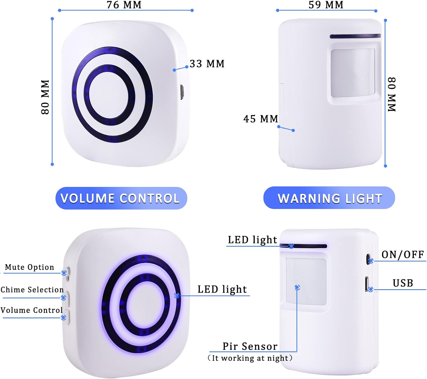 Timbre Inalámbrico con Sensor  - Home Security Options reseña y precio