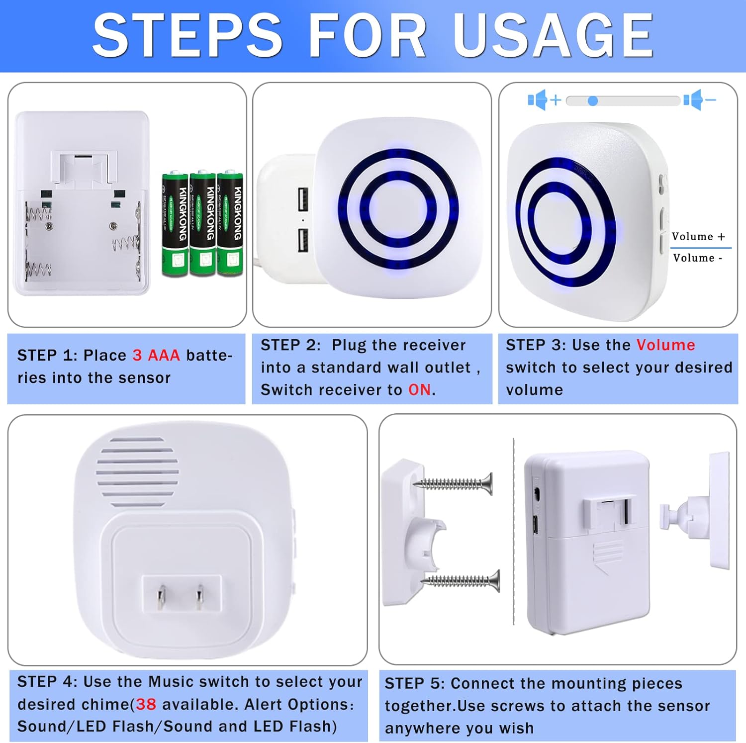 Timbre Inalámbrico con Sensor  - Home Security Options reseña y precio