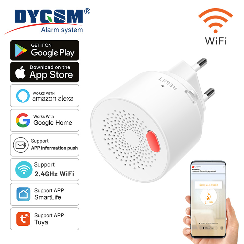 Tuya-Sensor de Gas Natural par - Home Security With Ai reseña y precio